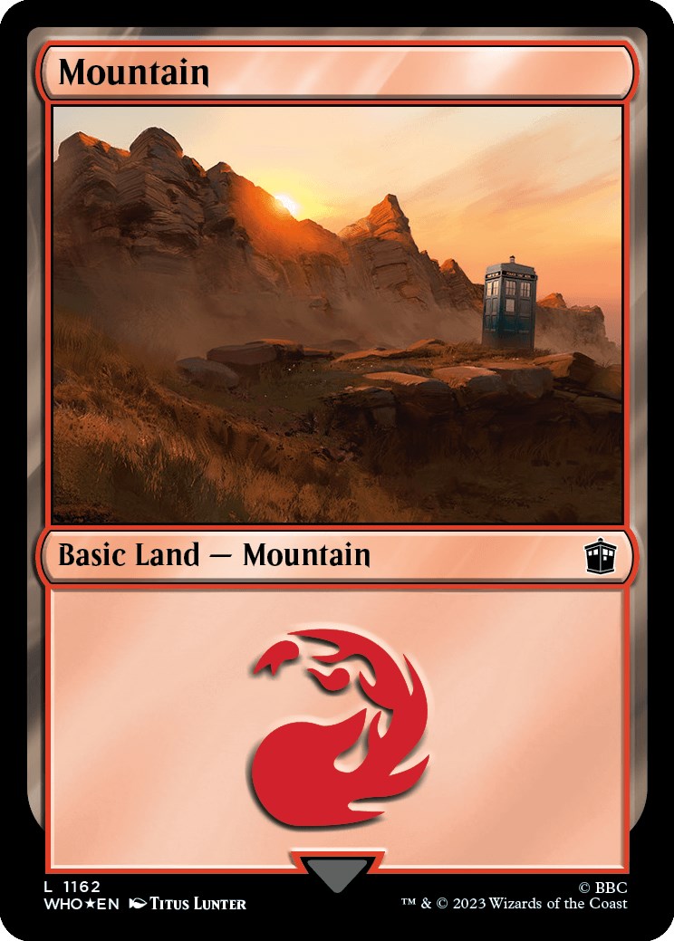 Mountain (1162) (Surge Foil) [Doctor Who] | Game Master's Emporium (The New GME)