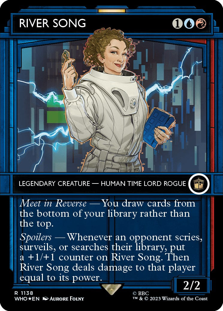 RIVER SONG (Showcase) (Surge Foil) [Doctor Who] | Game Master's Emporium (The New GME)