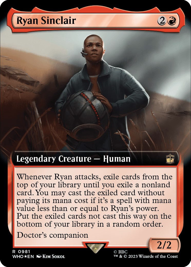 Ryan Sinclair (Extended Art) (Surge Foil) [Doctor Who] | Game Master's Emporium (The New GME)