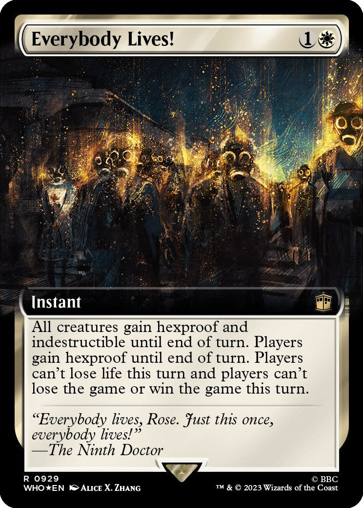 Everybody Lives! (Extended Art) (Surge Foil) [Doctor Who] | Game Master's Emporium (The New GME)