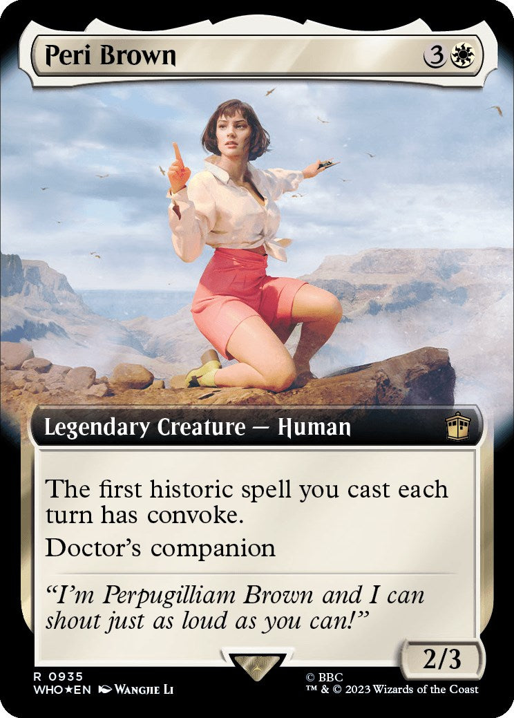 Peri Brown (Extended Art) (Surge Foil) [Doctor Who] | Game Master's Emporium (The New GME)