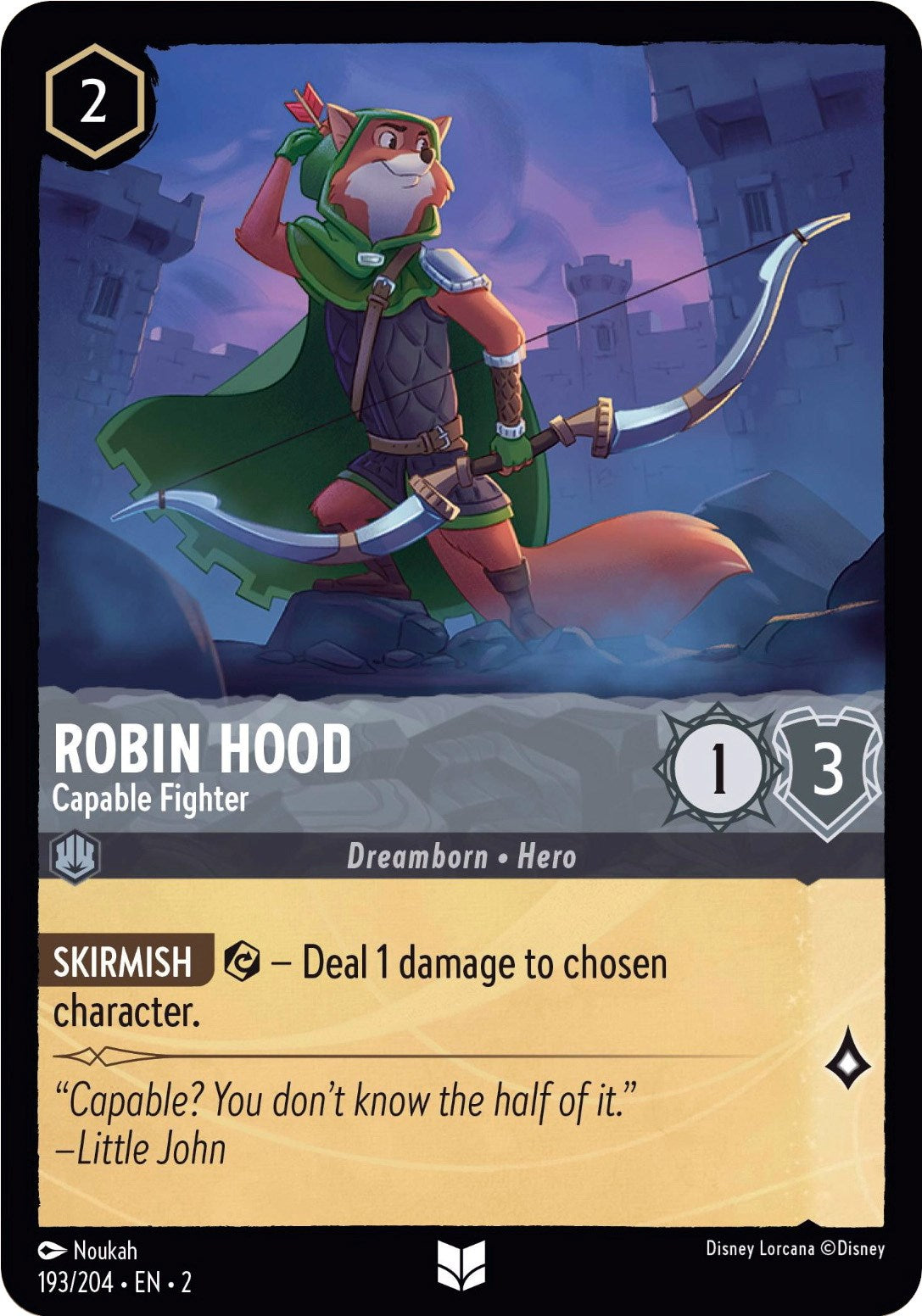 Robin Hood - Capable Fighter (193/204) [Rise of the Floodborn] | Game Master's Emporium (The New GME)