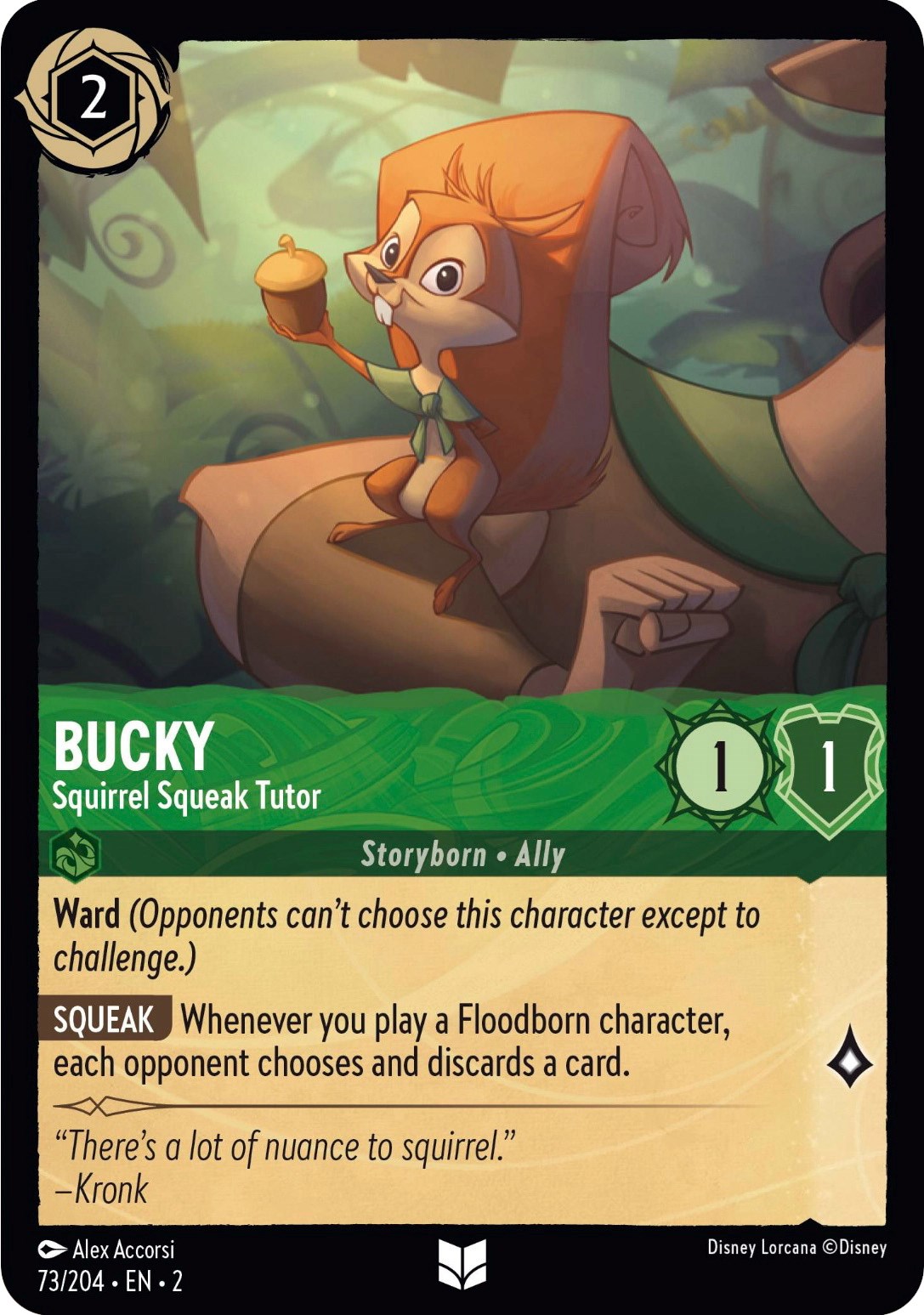Bucky - Squirrel Squeak Tutor (73/204) [Rise of the Floodborn] | Game Master's Emporium (The New GME)