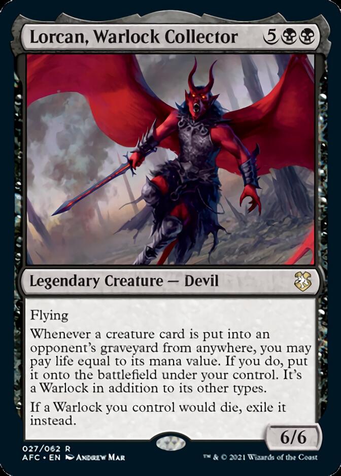 Lorcan, Warlock Collector [Dungeons & Dragons: Adventures in the Forgotten Realms Commander] | Game Master's Emporium (The New GME)