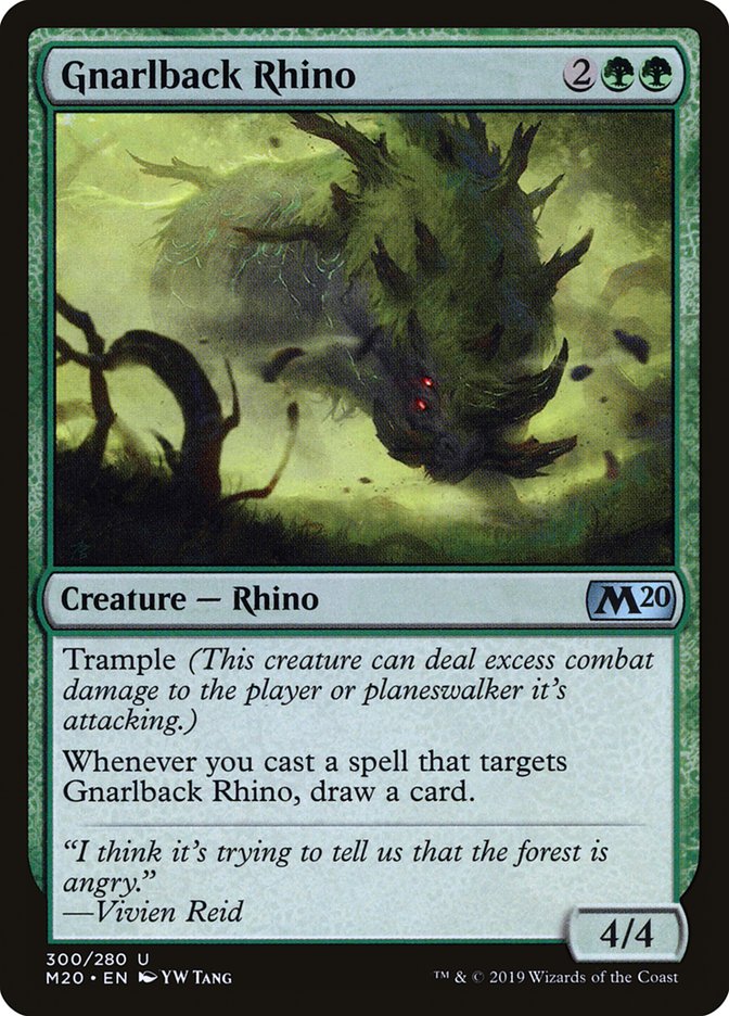 Gnarlback Rhino [Core Set 2020] | Game Master's Emporium (The New GME)