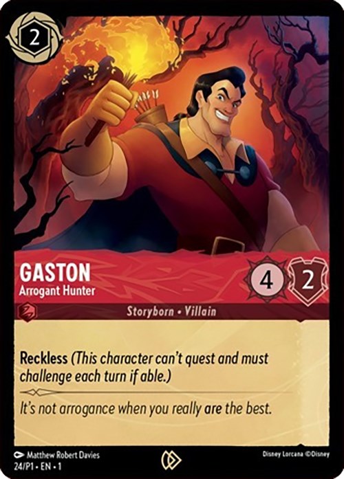 Gaston - Arrogant Hunter (24) [Promo Cards] | Game Master's Emporium (The New GME)