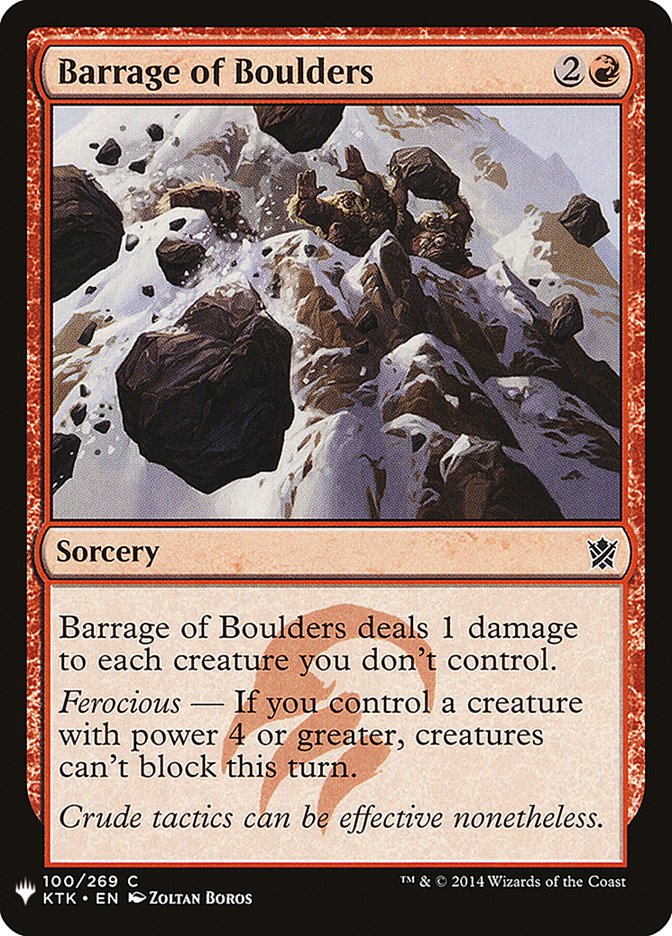 Barrage of Boulders [Mystery Booster] | Game Master's Emporium (The New GME)