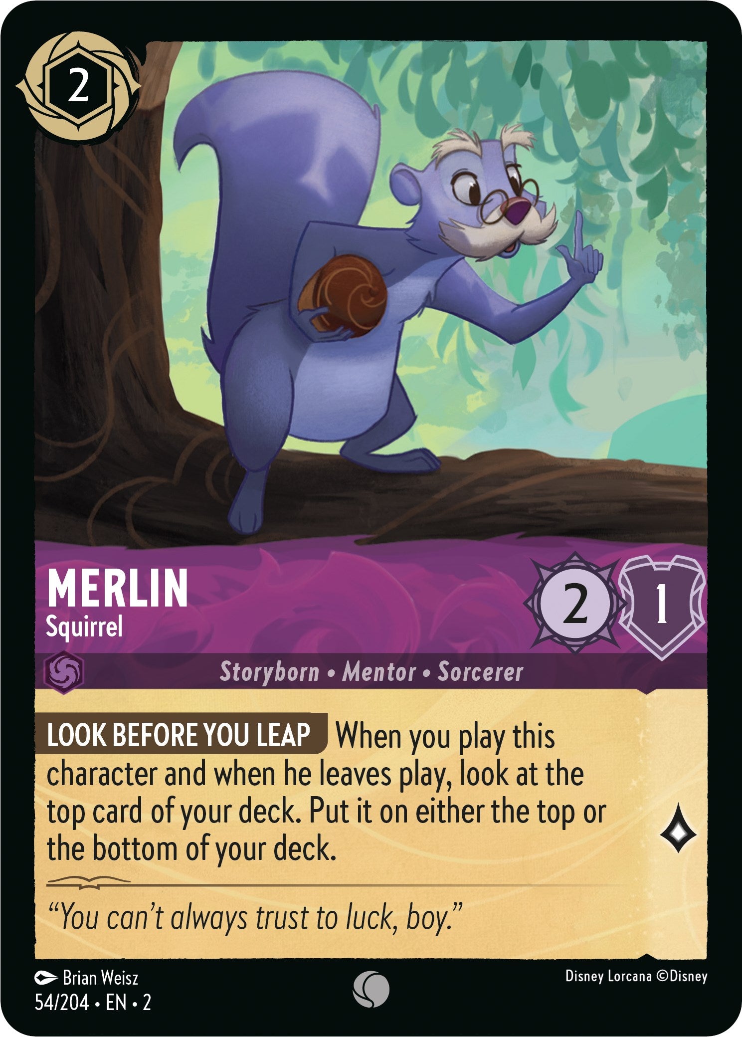 Merlin - Squirrel (54/204) [Rise of the Floodborn] | Game Master's Emporium (The New GME)
