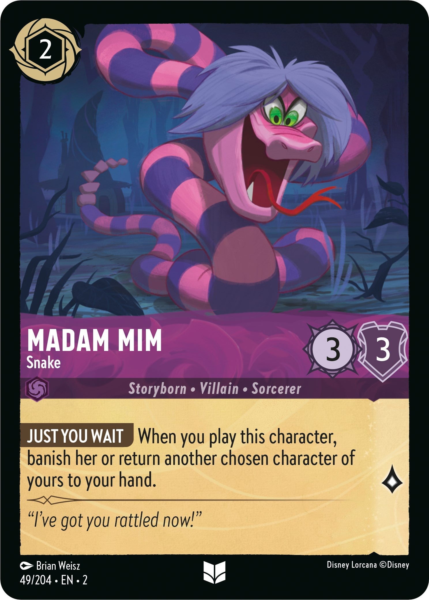 Madam Mim - Snake (49/204) [Rise of the Floodborn] | Game Master's Emporium (The New GME)
