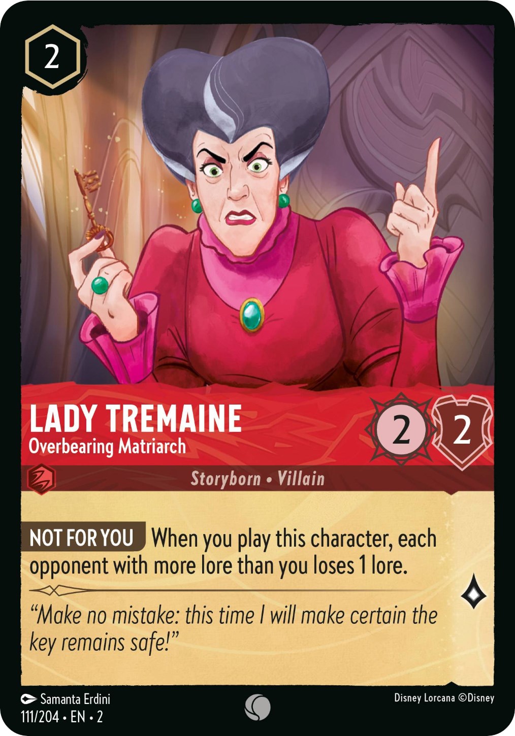Lady Tremaine - Overbearing Matriarch (111/204) [Rise of the Floodborn] | Game Master's Emporium (The New GME)
