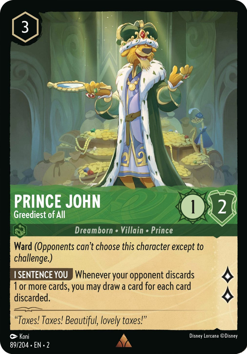 Prince John - Greediest of All (89/204) [Rise of the Floodborn] | Game Master's Emporium (The New GME)