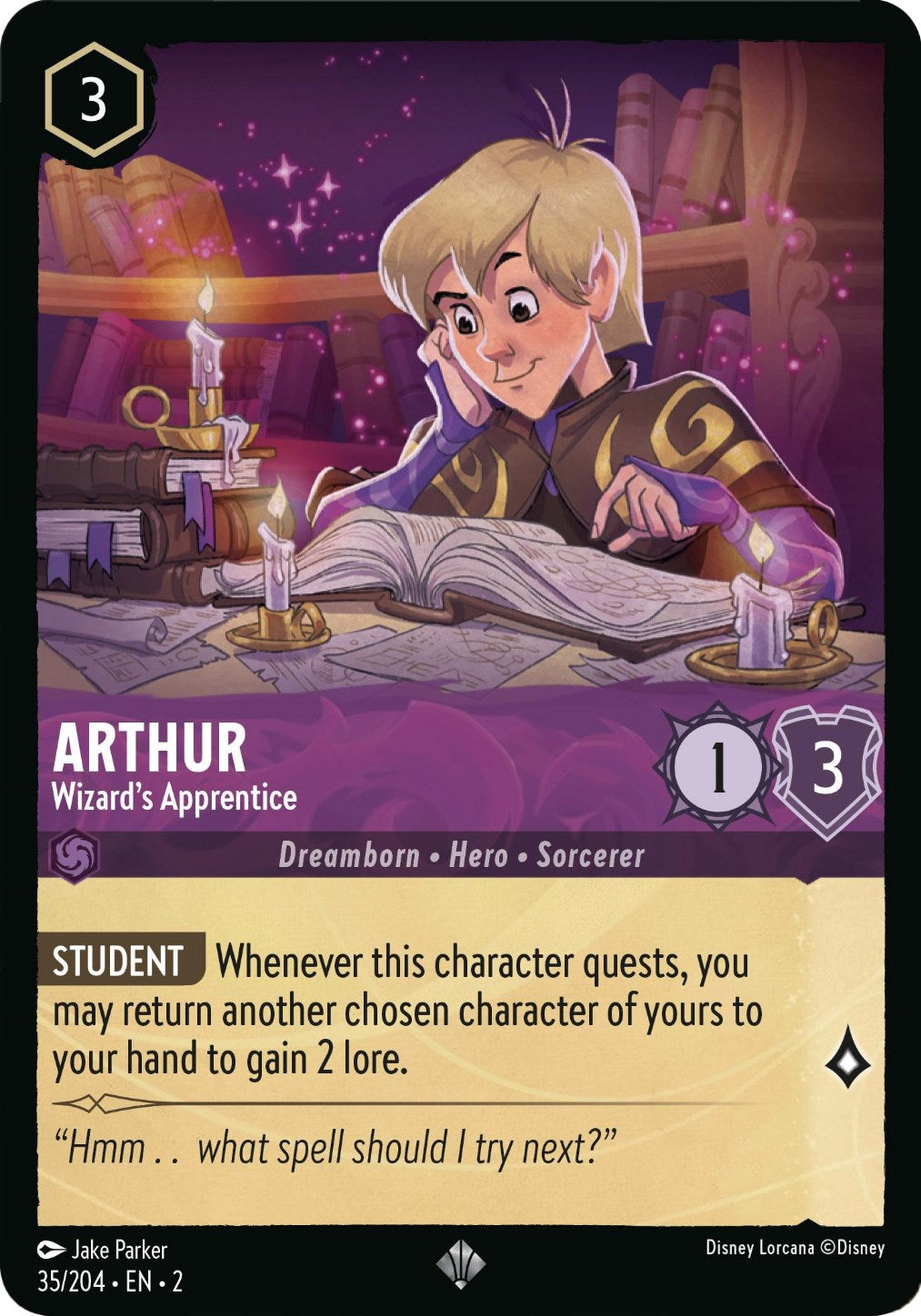 Arthur - Wizard's Apprentice (35/204) [Rise of the Floodborn] | Game Master's Emporium (The New GME)