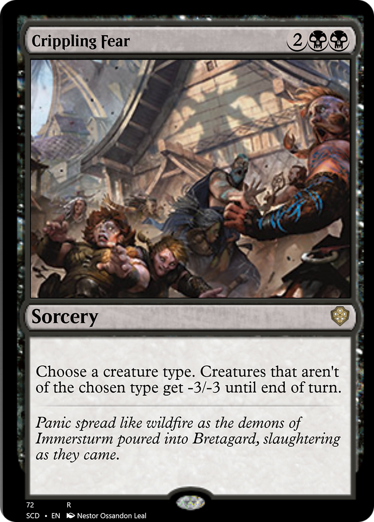 Crippling Fear [Starter Commander Decks] | Game Master's Emporium (The New GME)
