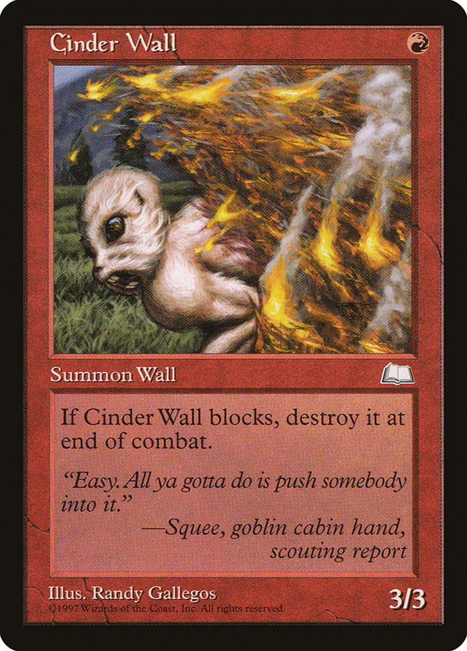 Cinder Wall [Weatherlight] | Game Master's Emporium (The New GME)