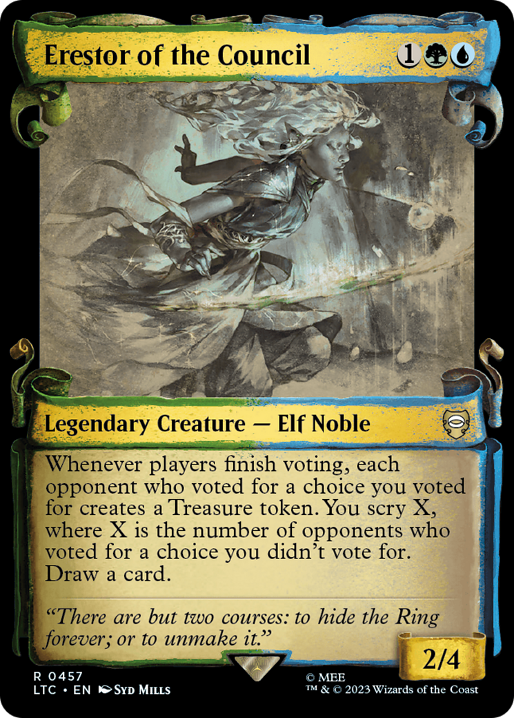 Erestor of the Council [The Lord of the Rings: Tales of Middle-Earth Commander Showcase Scrolls] | Game Master's Emporium (The New GME)