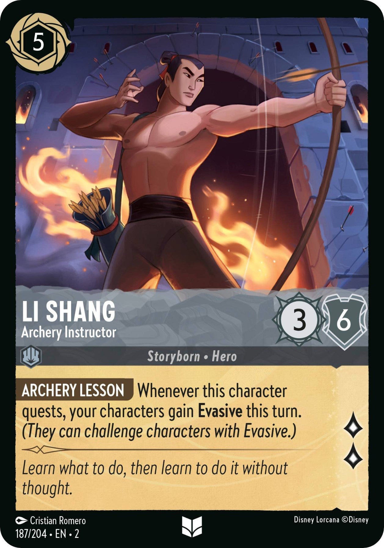 Li Shang - Archery Instructor (187/204) [Rise of the Floodborn] | Game Master's Emporium (The New GME)