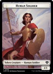 Human Soldier // Knight Double-Sided Token [Commander Masters Tokens] | Game Master's Emporium (The New GME)