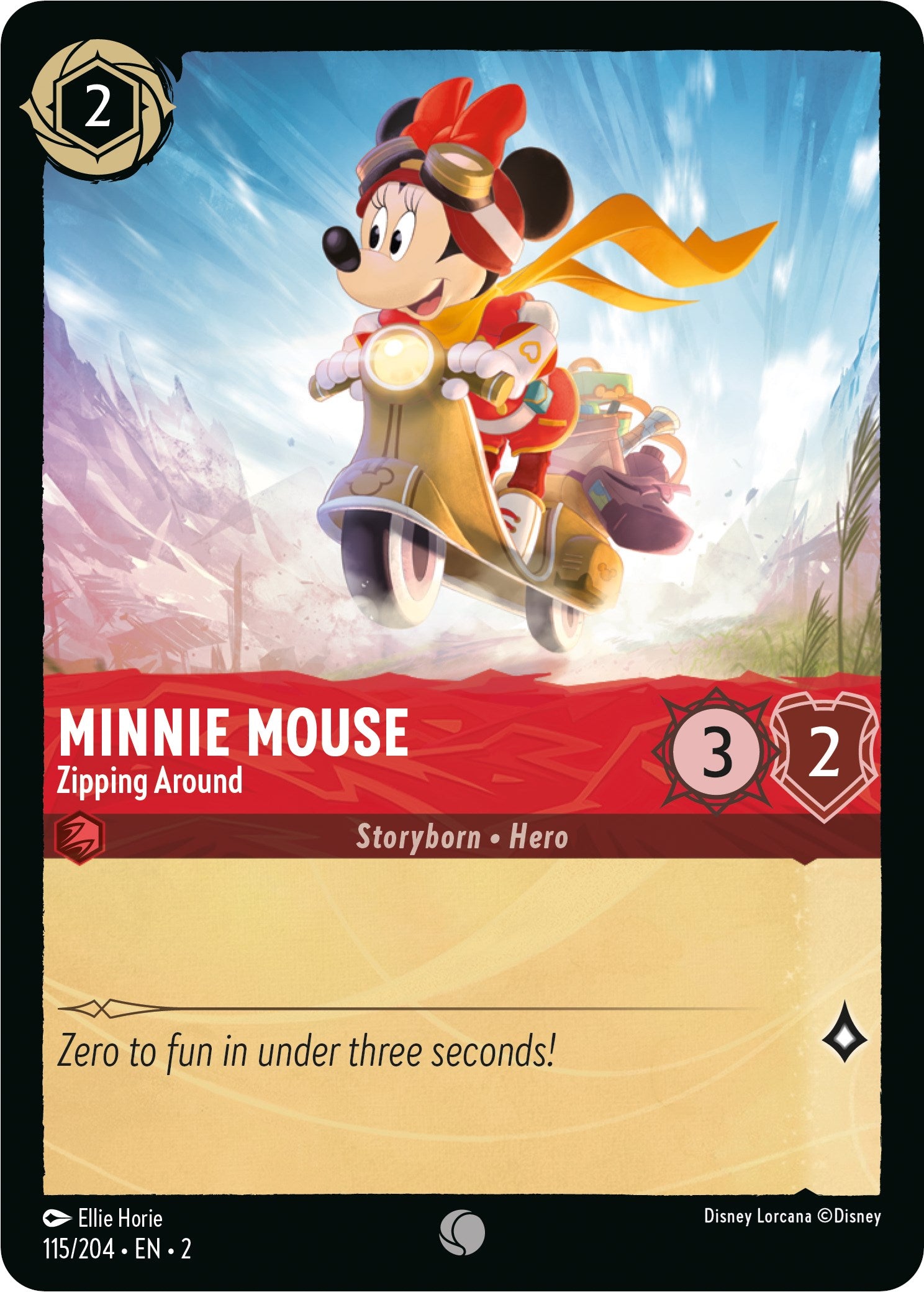 Minnie Mouse - Zipping Around (115/204) [Rise of the Floodborn] | Game Master's Emporium (The New GME)