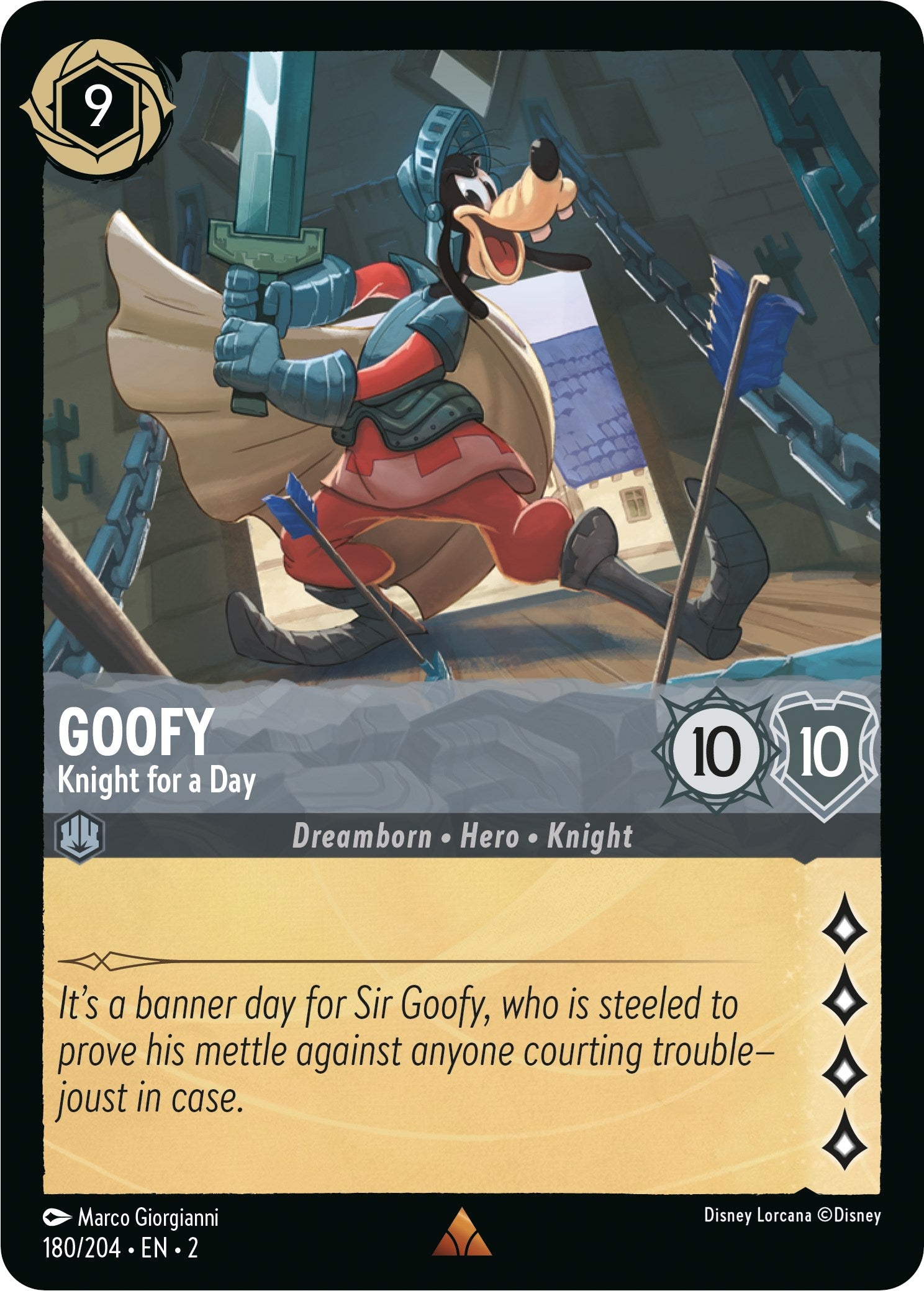 Goofy - Knight for a Day (180/204) [Rise of the Floodborn] | Game Master's Emporium (The New GME)