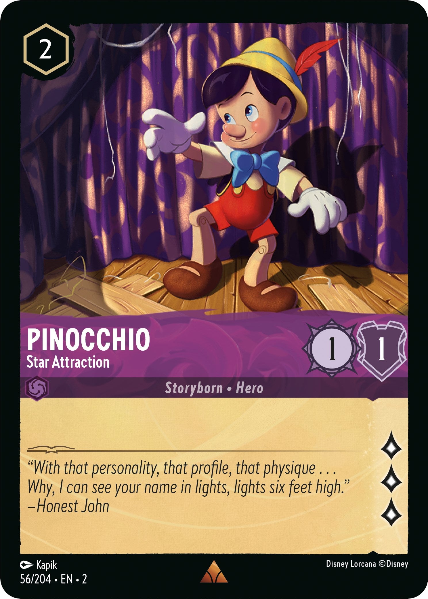 Pinocchio - Star Attraction (56/204) [Rise of the Floodborn] | Game Master's Emporium (The New GME)