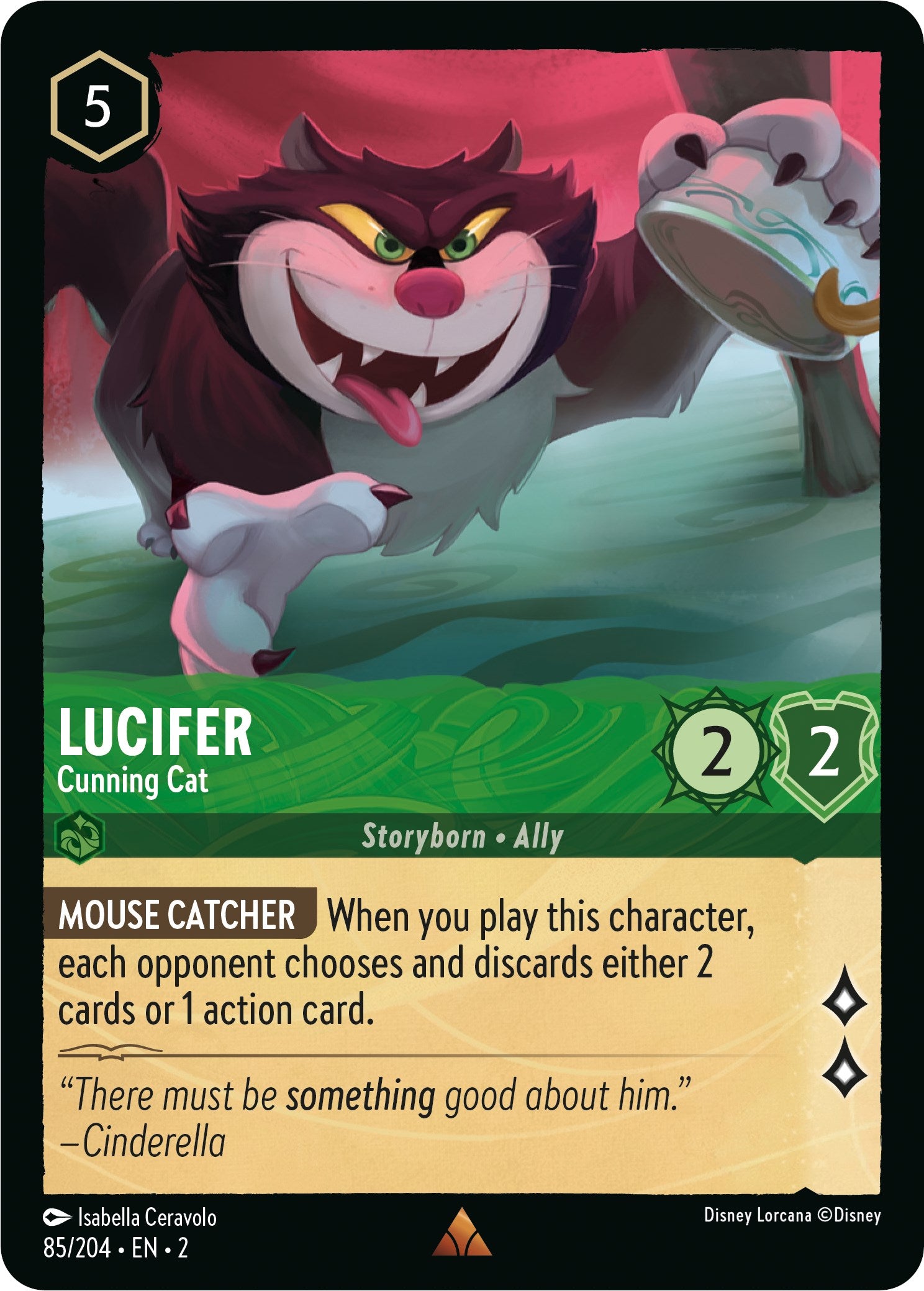 Lucifer - Cunning Cat (85/204) [Rise of the Floodborn] | Game Master's Emporium (The New GME)