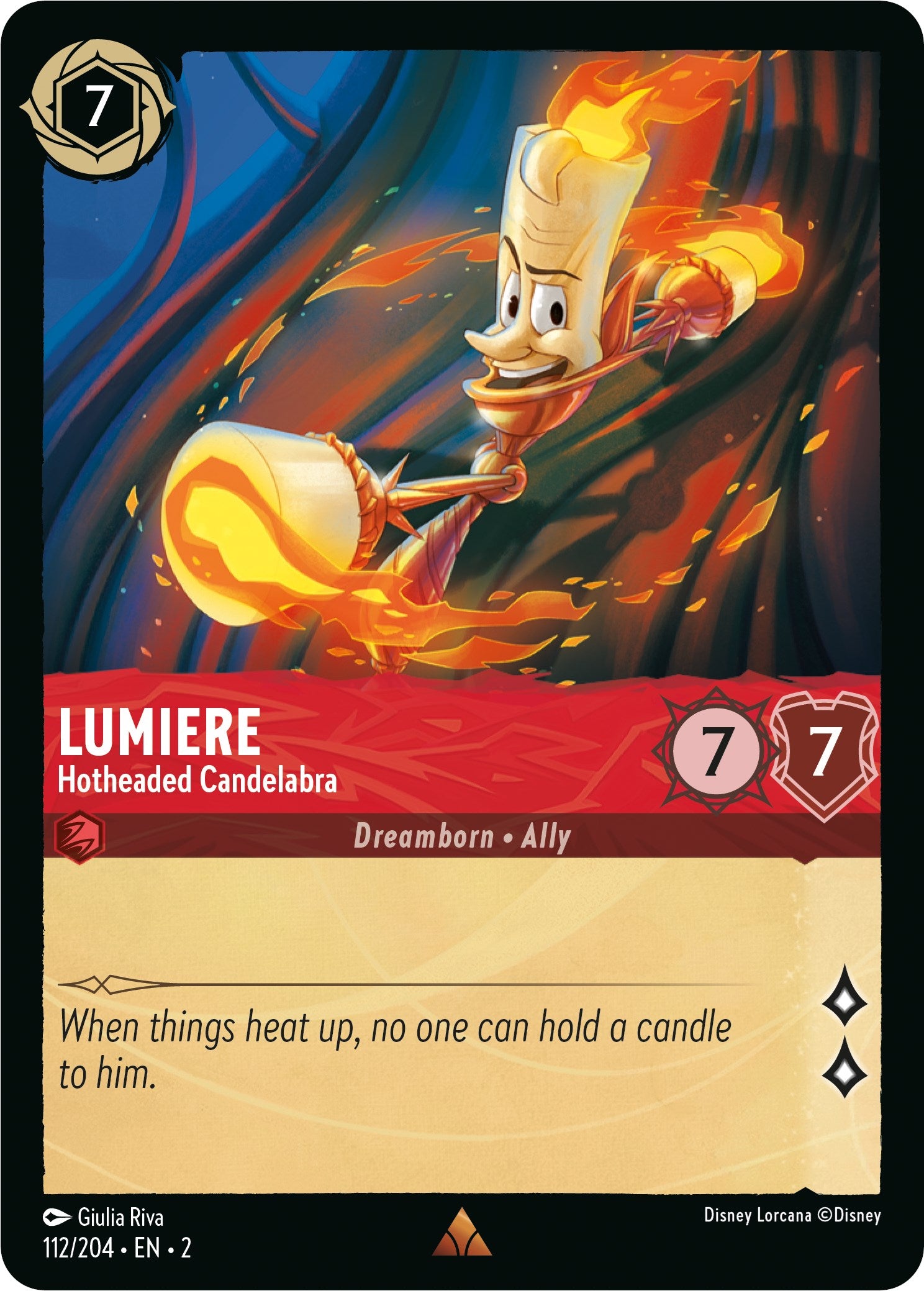 Lumiere - Hotheaded Candelabra (112/204) [Rise of the Floodborn] | Game Master's Emporium (The New GME)