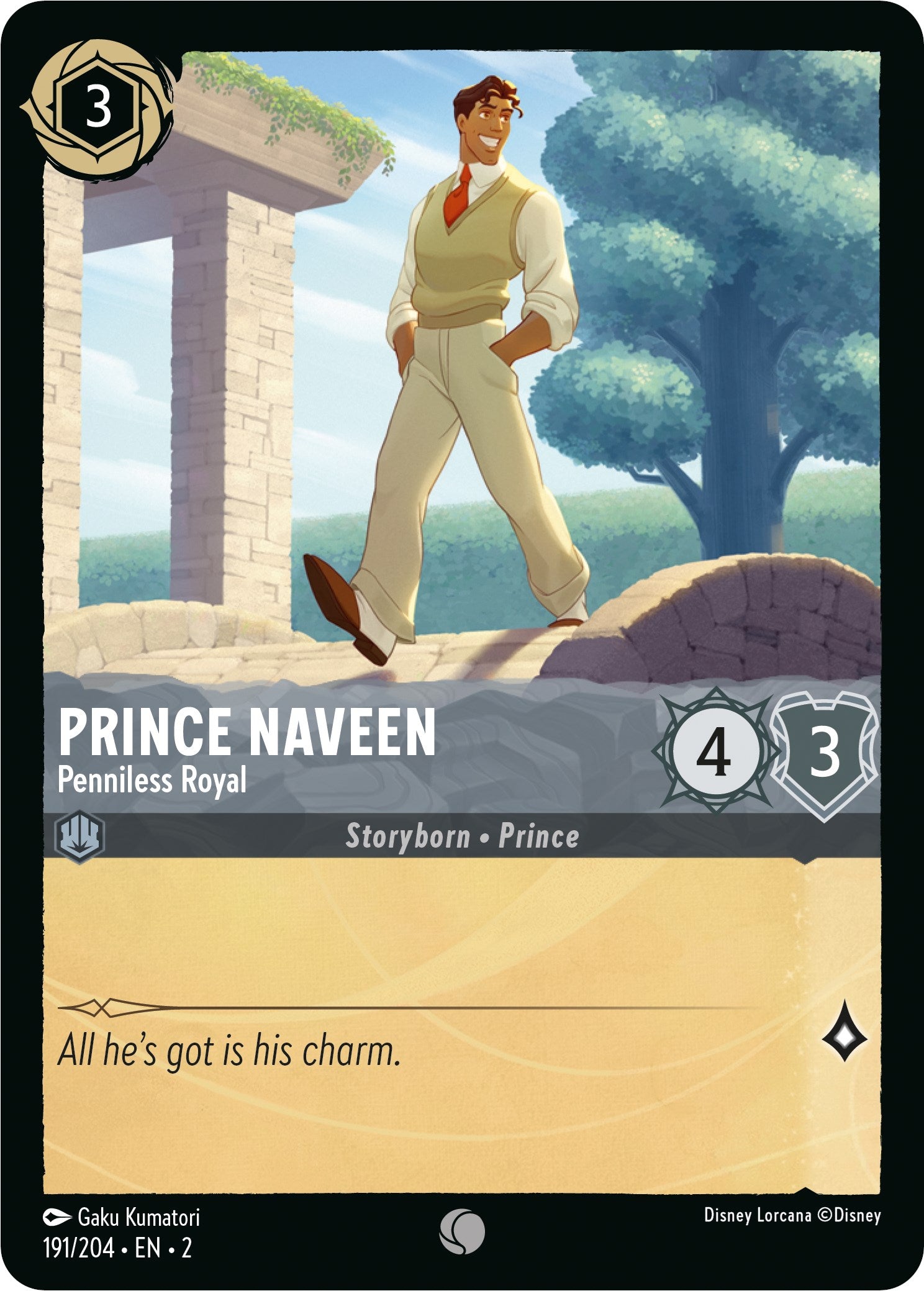 Prince Naveen - Penniless Royal (191/204) [Rise of the Floodborn] | Game Master's Emporium (The New GME)