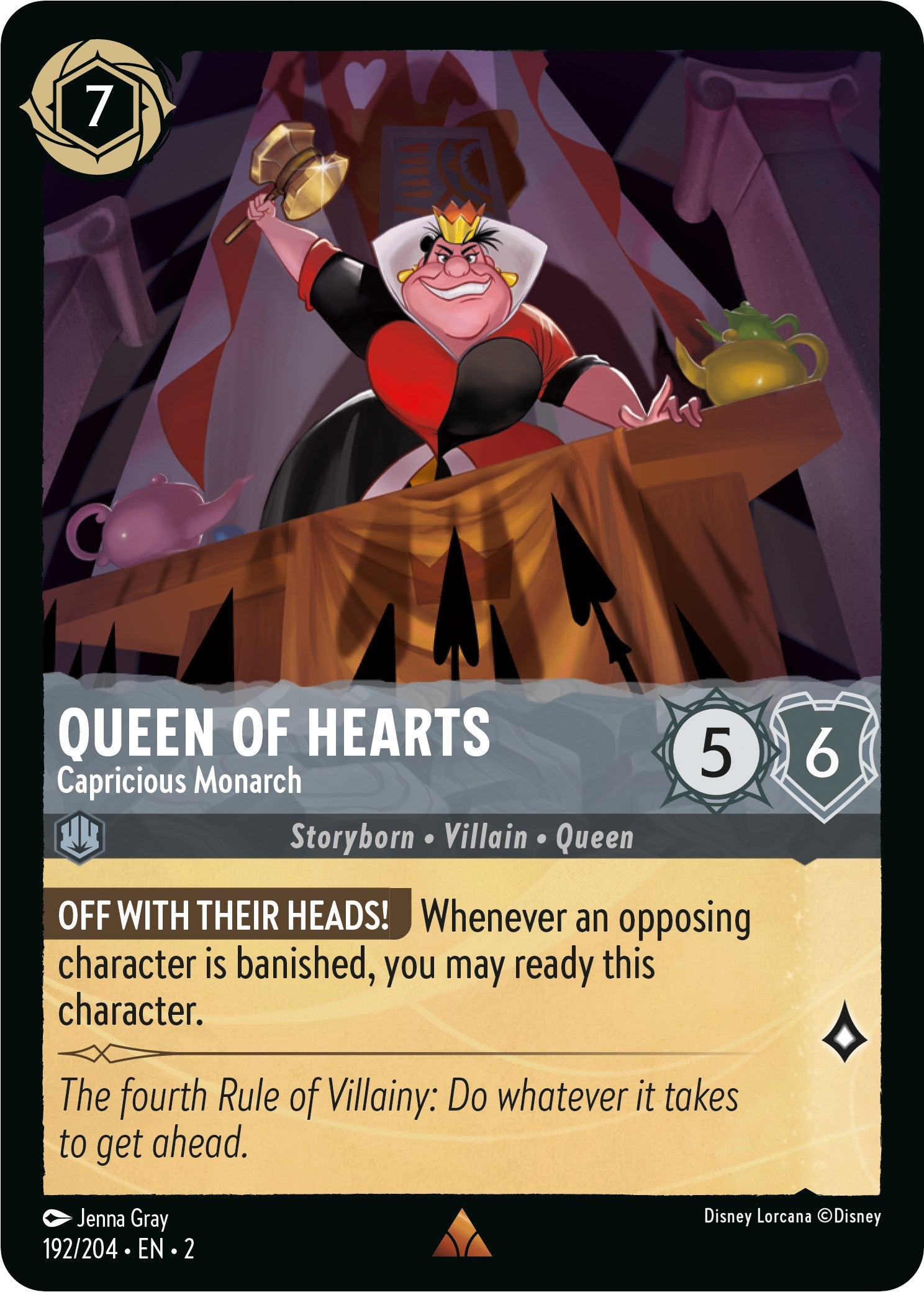 Queen of Hearts - Capricious Monarch (192/204) [Rise of the Floodborn] | Game Master's Emporium (The New GME)