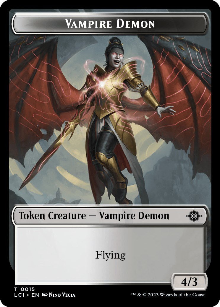 Vampire // Vampire Demon Double-Sided Token [The Lost Caverns of Ixalan Tokens] | Game Master's Emporium (The New GME)
