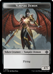 Vampire // Vampire Demon Double-Sided Token [The Lost Caverns of Ixalan Tokens] | Game Master's Emporium (The New GME)