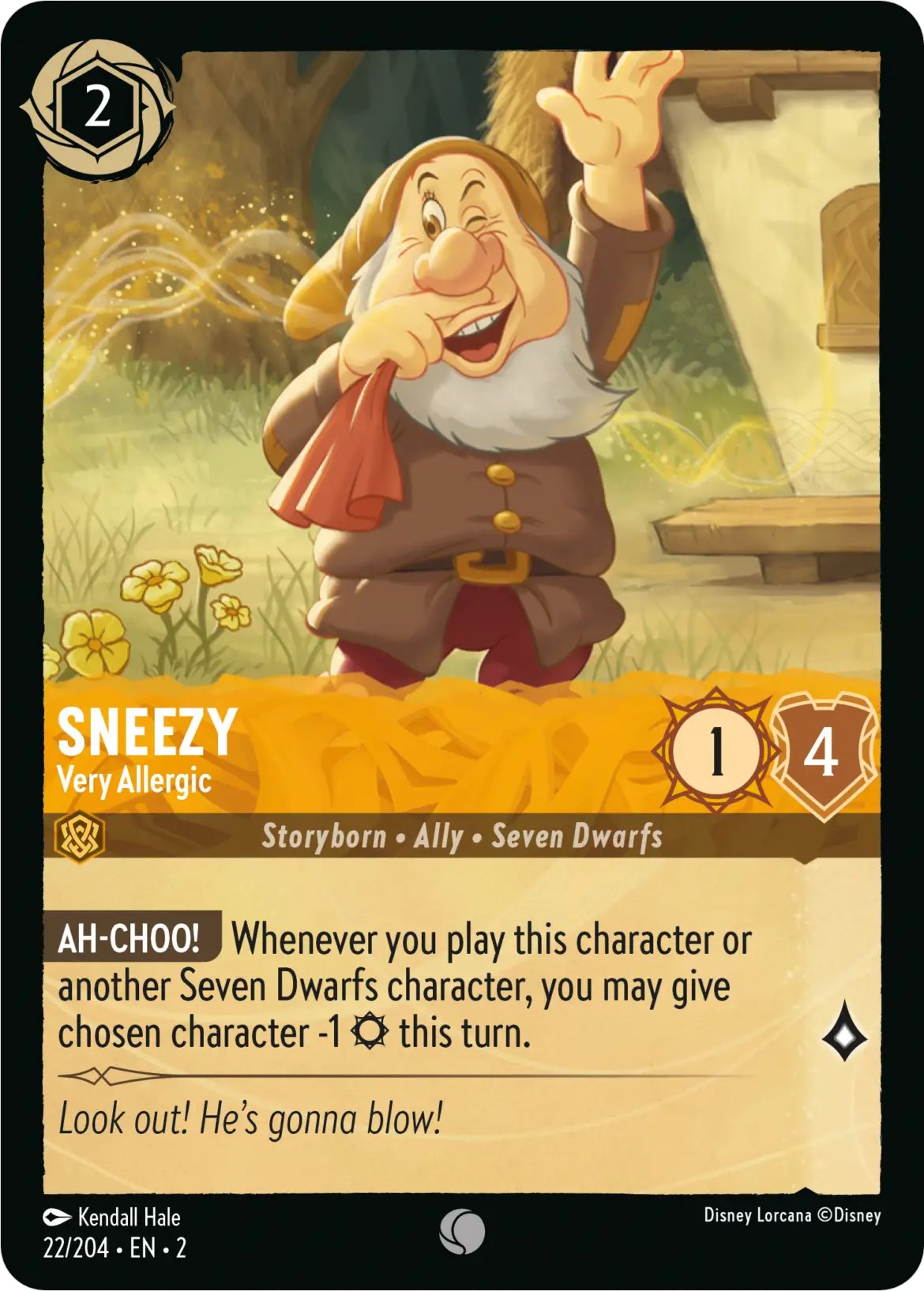 Sneezy - Very Allergic (22/204) [Rise of the Floodborn] | Game Master's Emporium (The New GME)