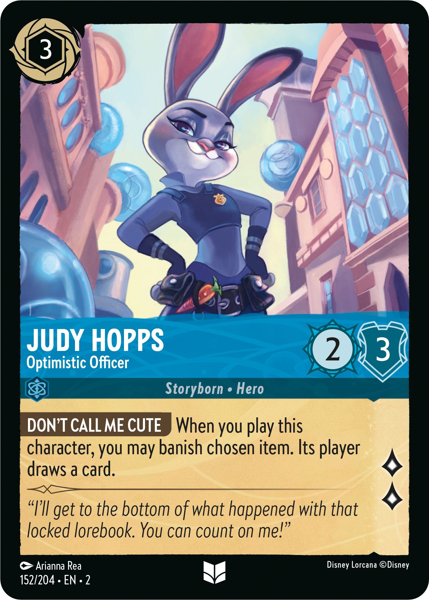Judy Hopps - Optimistic Officer (152/204) [Rise of the Floodborn] | Game Master's Emporium (The New GME)