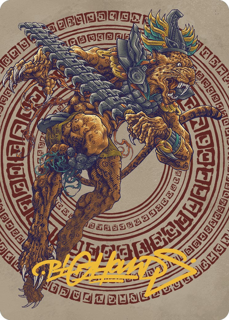 Sovereign Okinec Ahau Art Card (Gold-Stamped Signature) [The Lost Caverns of Ixalan Art Series] | Game Master's Emporium (The New GME)