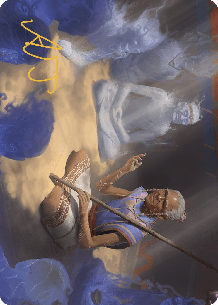 Ancestral Reminiscence Art Card (Gold-Stamped Signature) [The Lost Caverns of Ixalan Art Series] | Game Master's Emporium (The New GME)