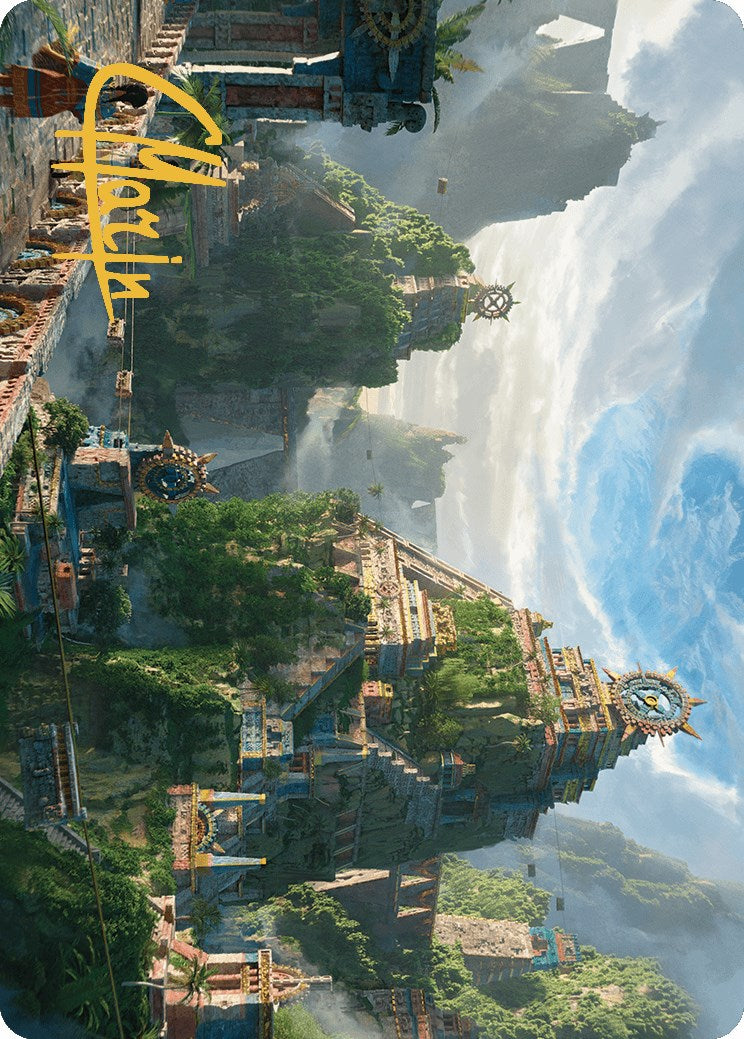 Clifftop Retreat Art Card (Gold-Stamped Signature) [The Lost Caverns of Ixalan Art Series] | Game Master's Emporium (The New GME)