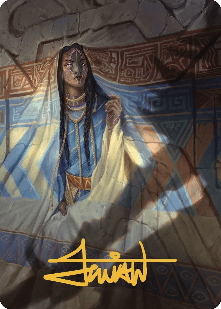 Whispersilk Cloak Art Card (Gold-Stamped Signature) [The Lost Caverns of Ixalan Art Series] | Game Master's Emporium (The New GME)