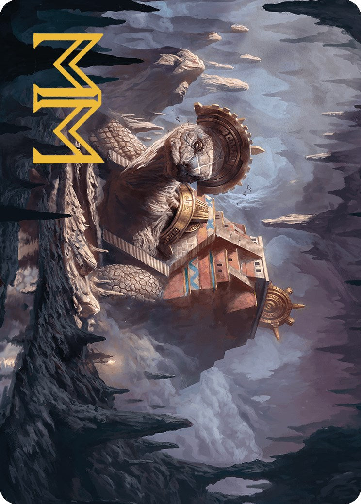 Bedrock Tortoise Art Card (Gold-Stamped Signature) [The Lost Caverns of Ixalan Art Series] | Game Master's Emporium (The New GME)