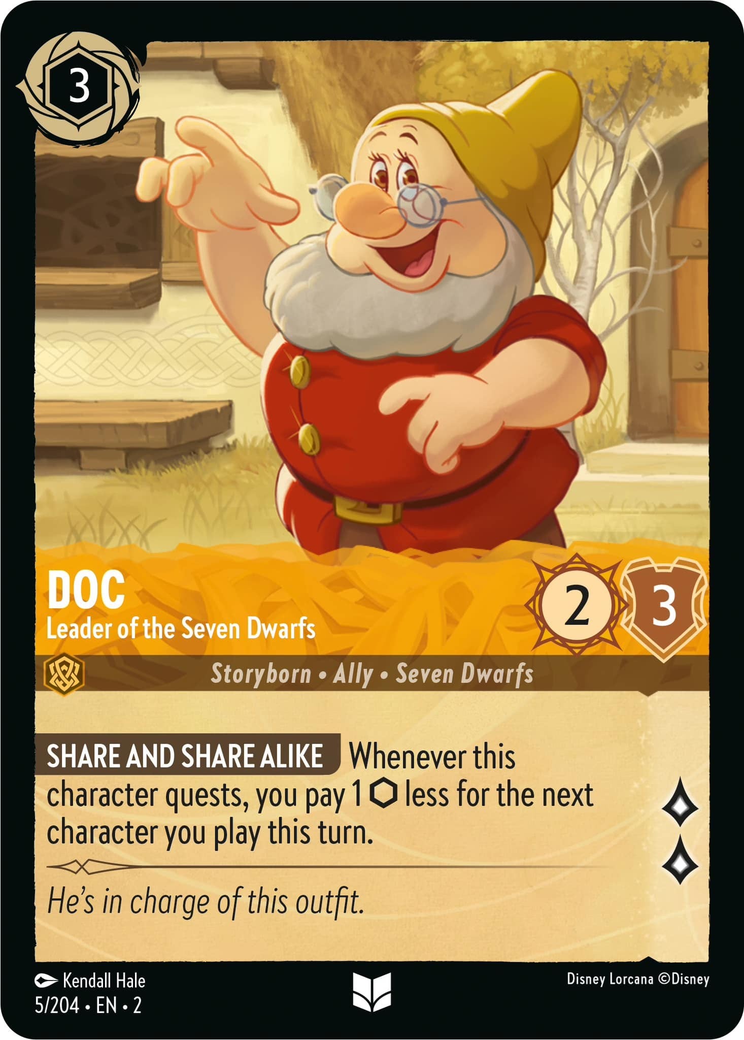 Doc - Leader of the Seven Dwarfs (5/204) [Rise of the Floodborn] | Game Master's Emporium (The New GME)