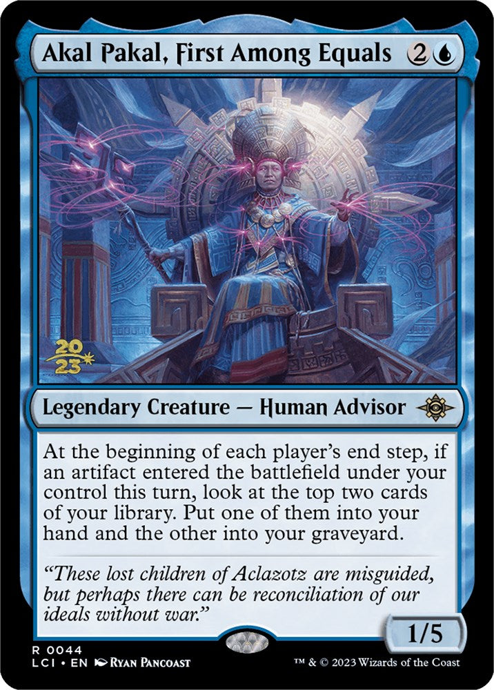 Akal Pakal, First Among Equals [The Lost Caverns of Ixalan Prerelease Cards] | Game Master's Emporium (The New GME)