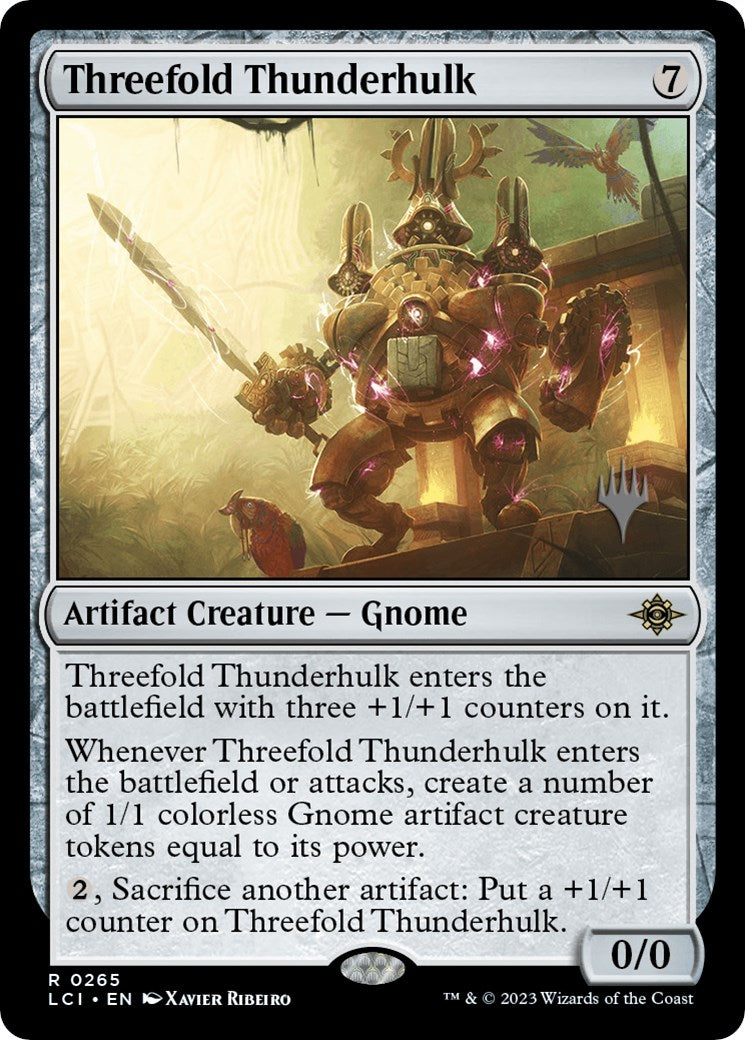 Threefold Thunderhulk (Promo Pack) [The Lost Caverns of Ixalan Promos] | Game Master's Emporium (The New GME)