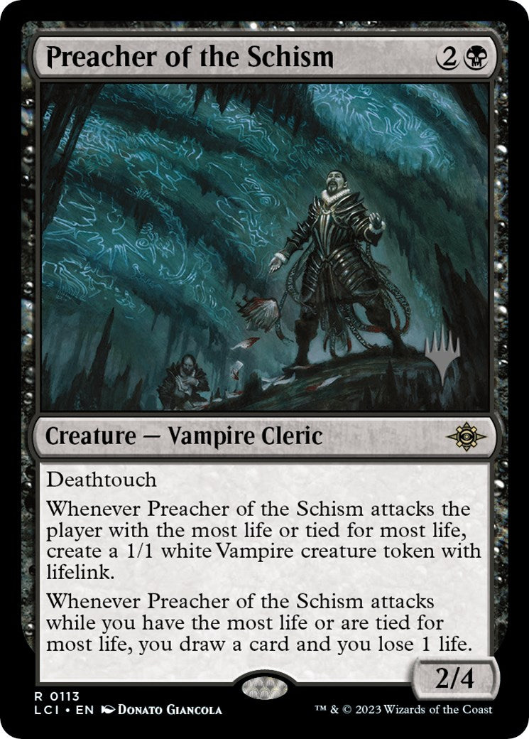 Preacher of the Schism (Promo Pack) [The Lost Caverns of Ixalan Promos] | Game Master's Emporium (The New GME)