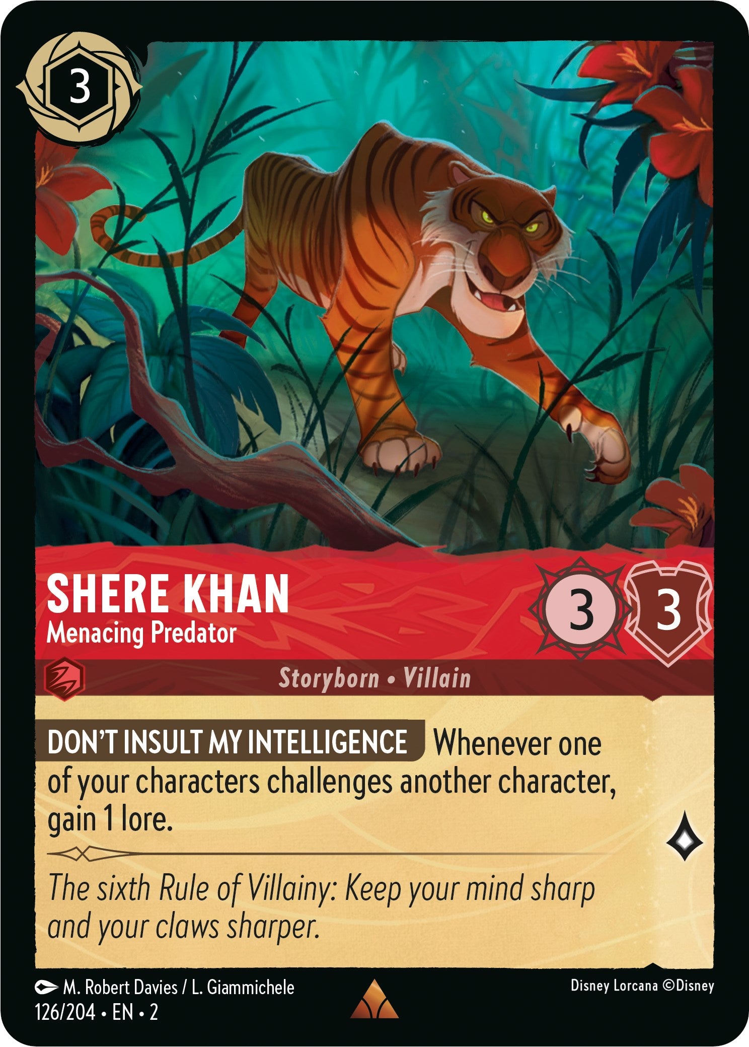 Shere Khan - Menacing Predator (126/204) [Rise of the Floodborn] | Game Master's Emporium (The New GME)