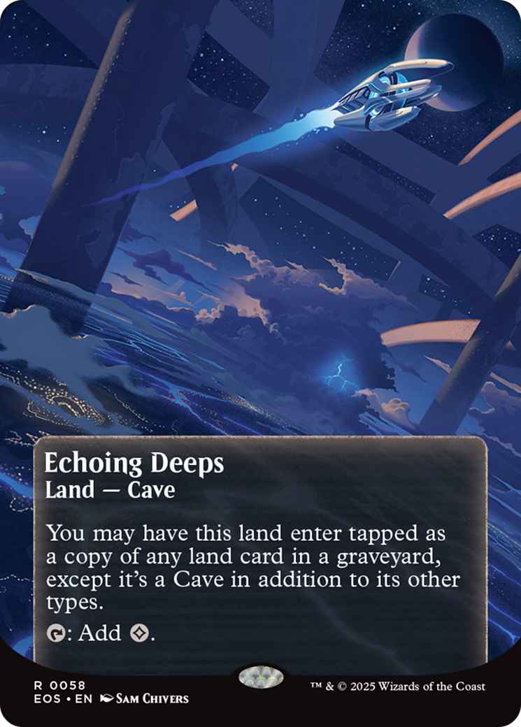 Echoing Deeps (0058) (Borderless) [Edge of Eternities: Stellar Sights] | Game Master's Emporium (The New GME)