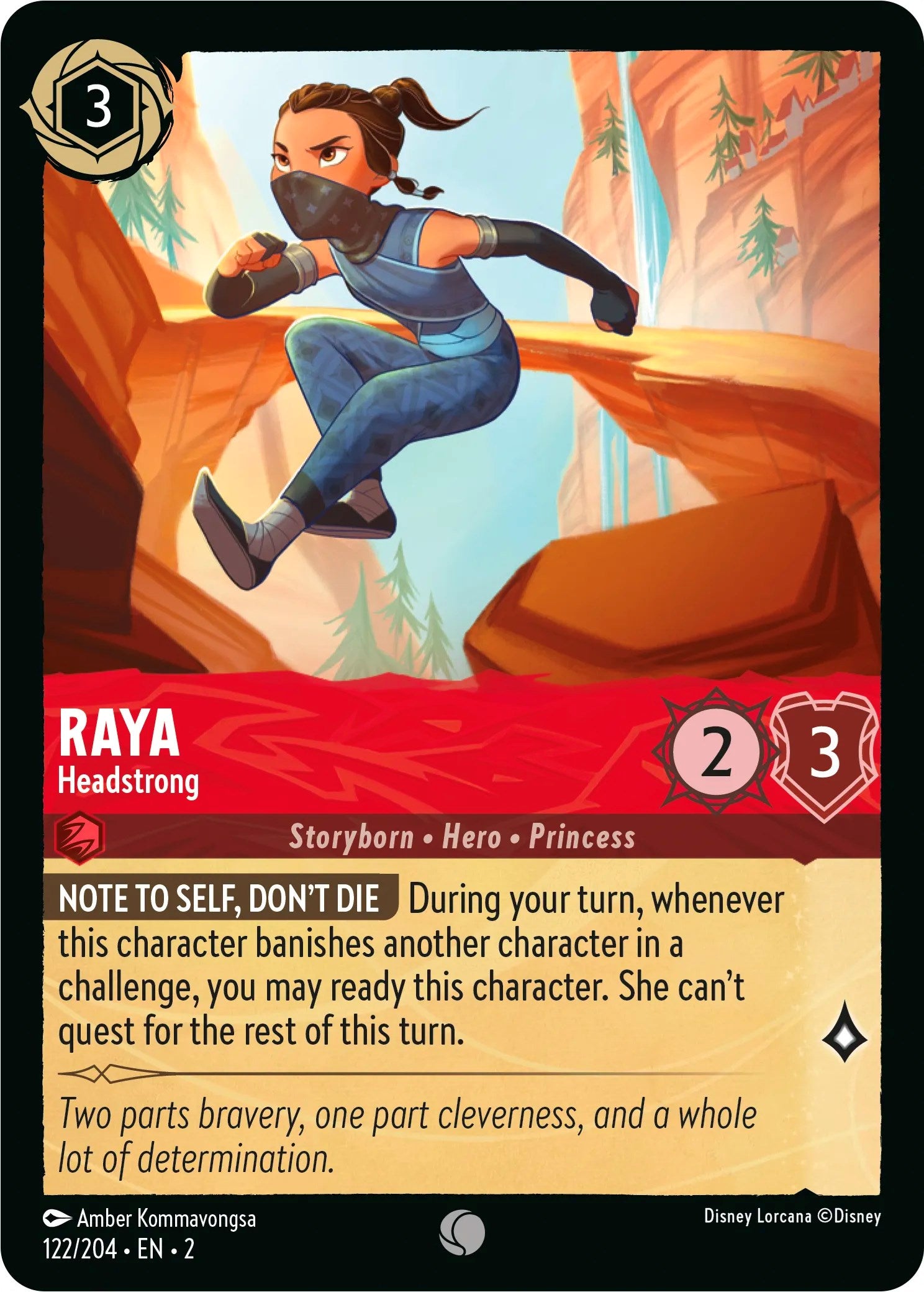 Raya - Headstrong (122/204) [Rise of the Floodborn] | Game Master's Emporium (The New GME)