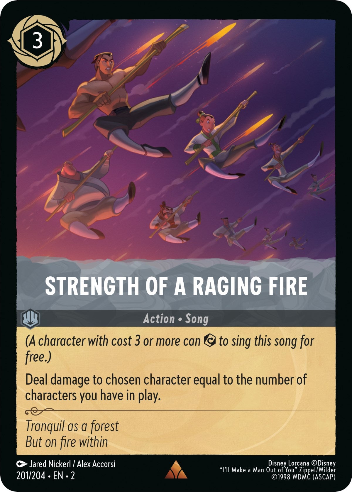 Strength of a Raging Fire (201/204) [Rise of the Floodborn] | Game Master's Emporium (The New GME)