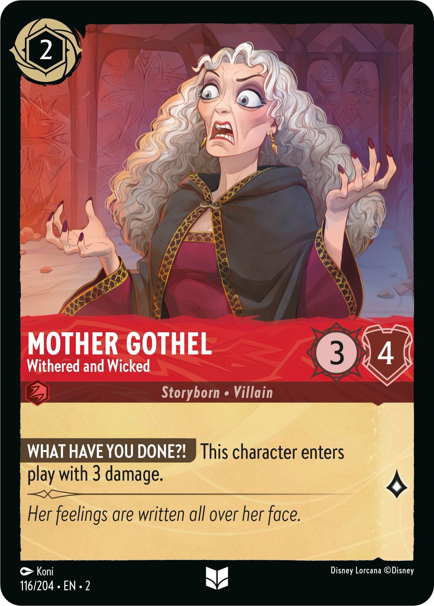 Mother Gothel - Withered and Wicked (116/204) [Rise of the Floodborn] | Game Master's Emporium (The New GME)