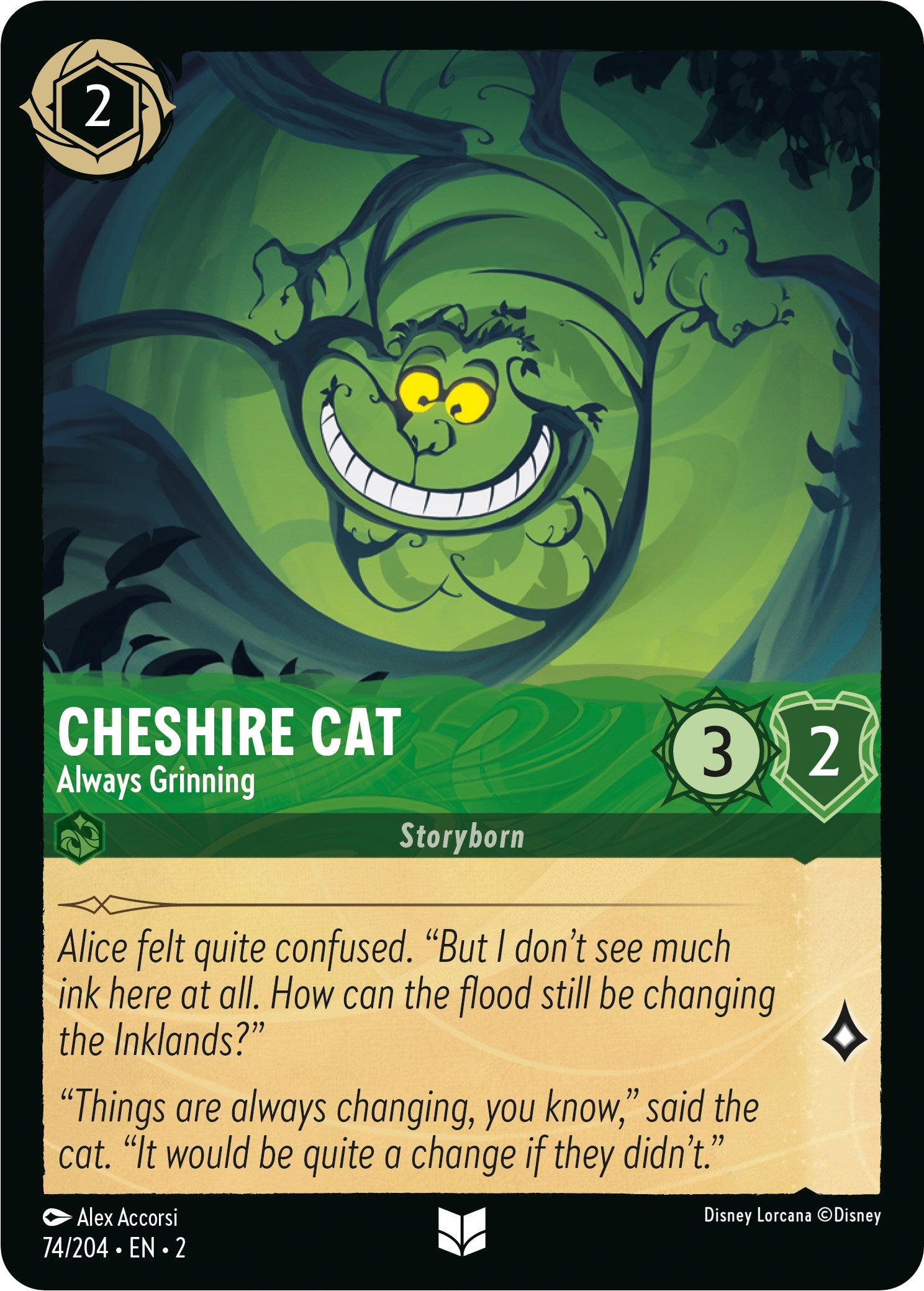 Cheshire Cat - Always Grinning (74/204) [Rise of the Floodborn] | Game Master's Emporium (The New GME)