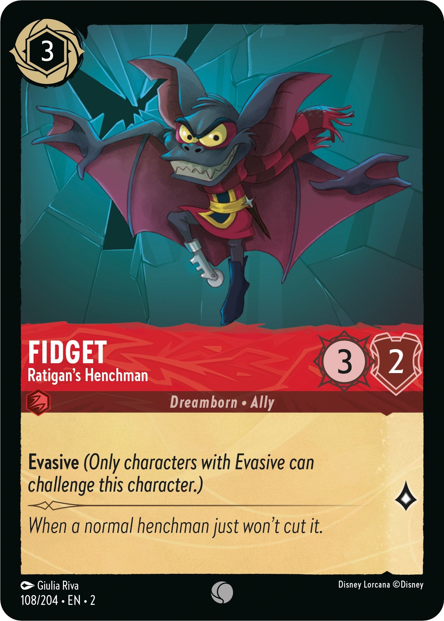 Fidget - Ratigan's Henchman (108/204) [Rise of the Floodborn] | Game Master's Emporium (The New GME)
