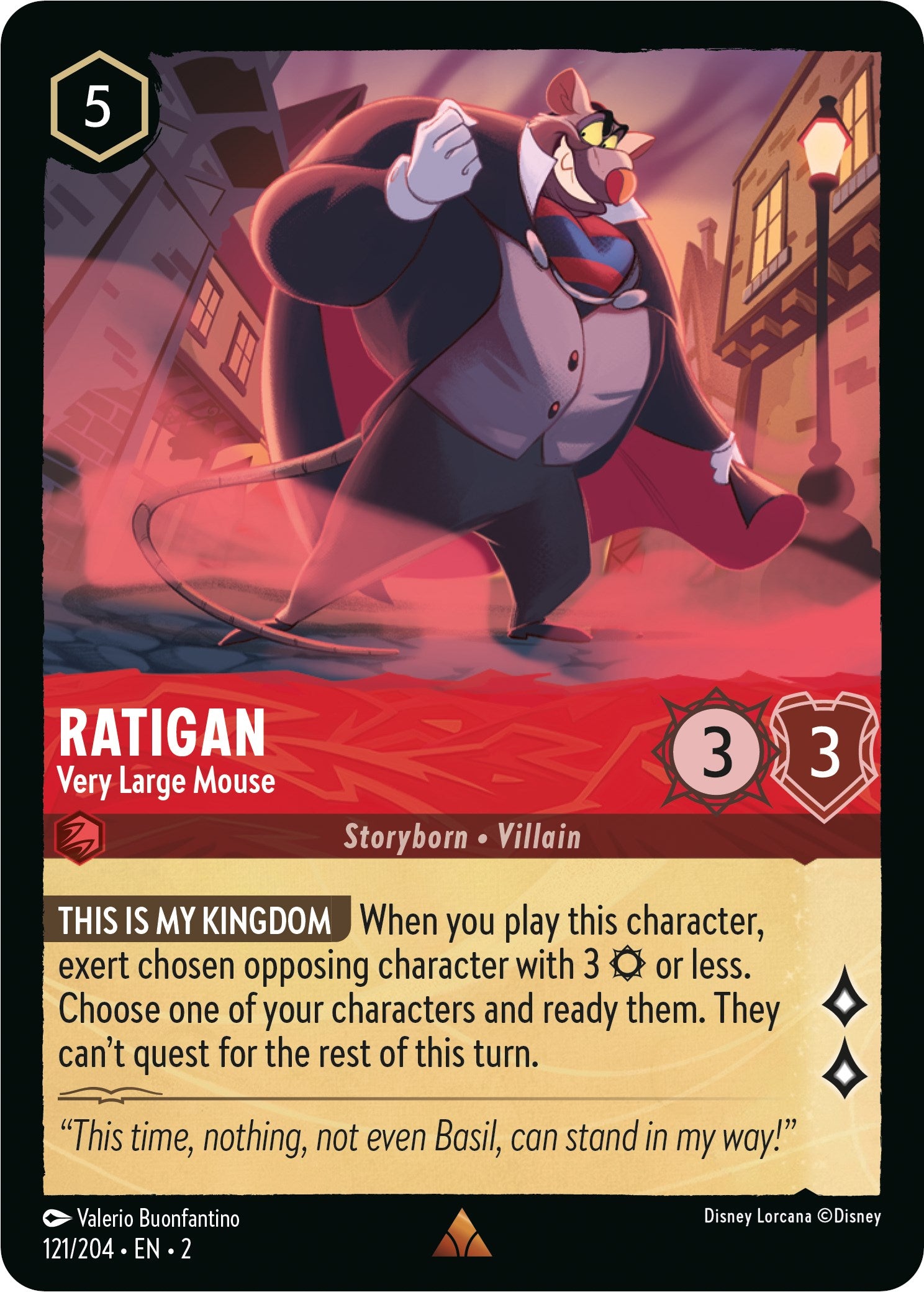 Ratigan - Very Large Mouse (121/204) [Rise of the Floodborn] | Game Master's Emporium (The New GME)