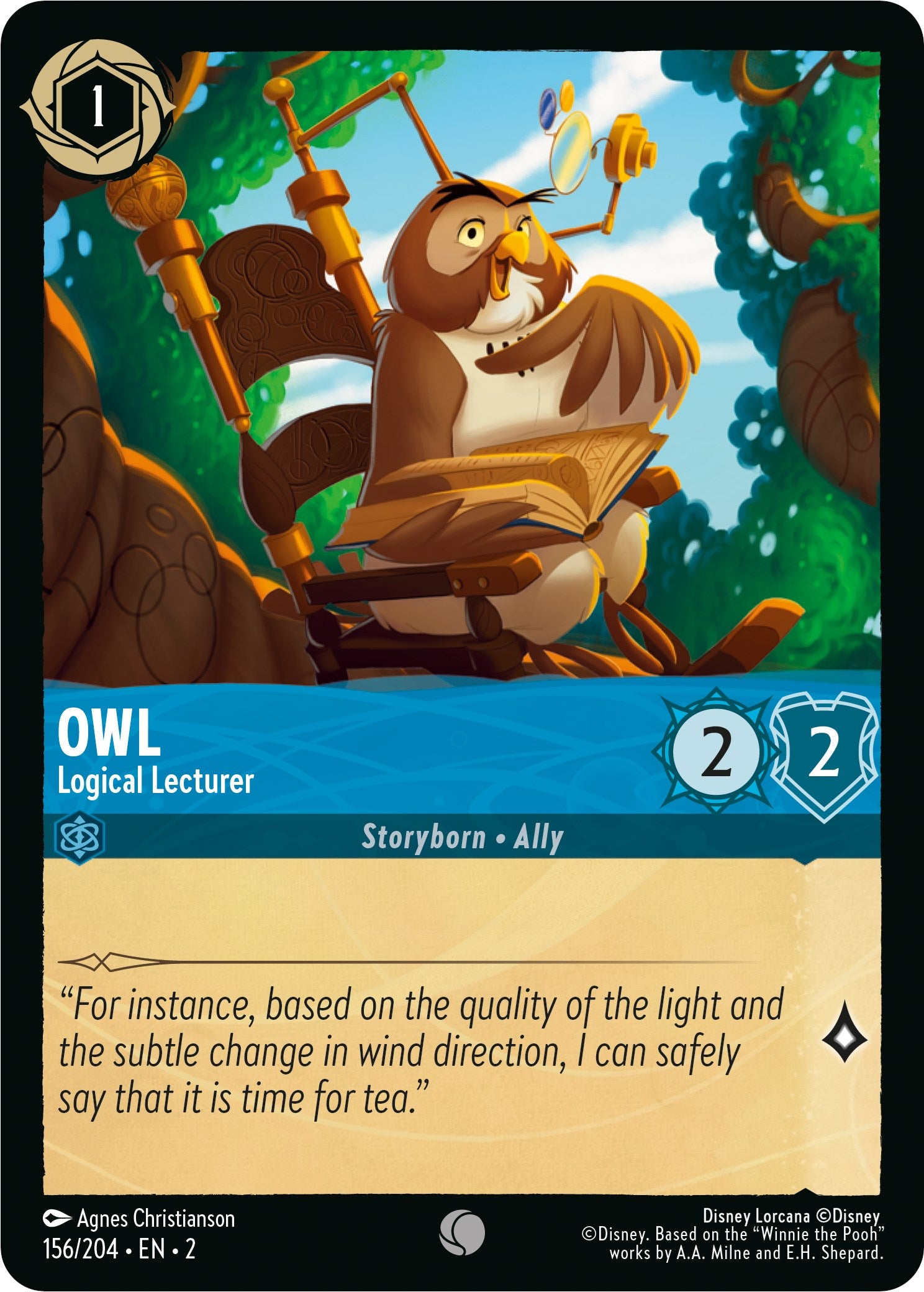 Owl - Logical Lecturer (156/204) [Rise of the Floodborn] | Game Master's Emporium (The New GME)